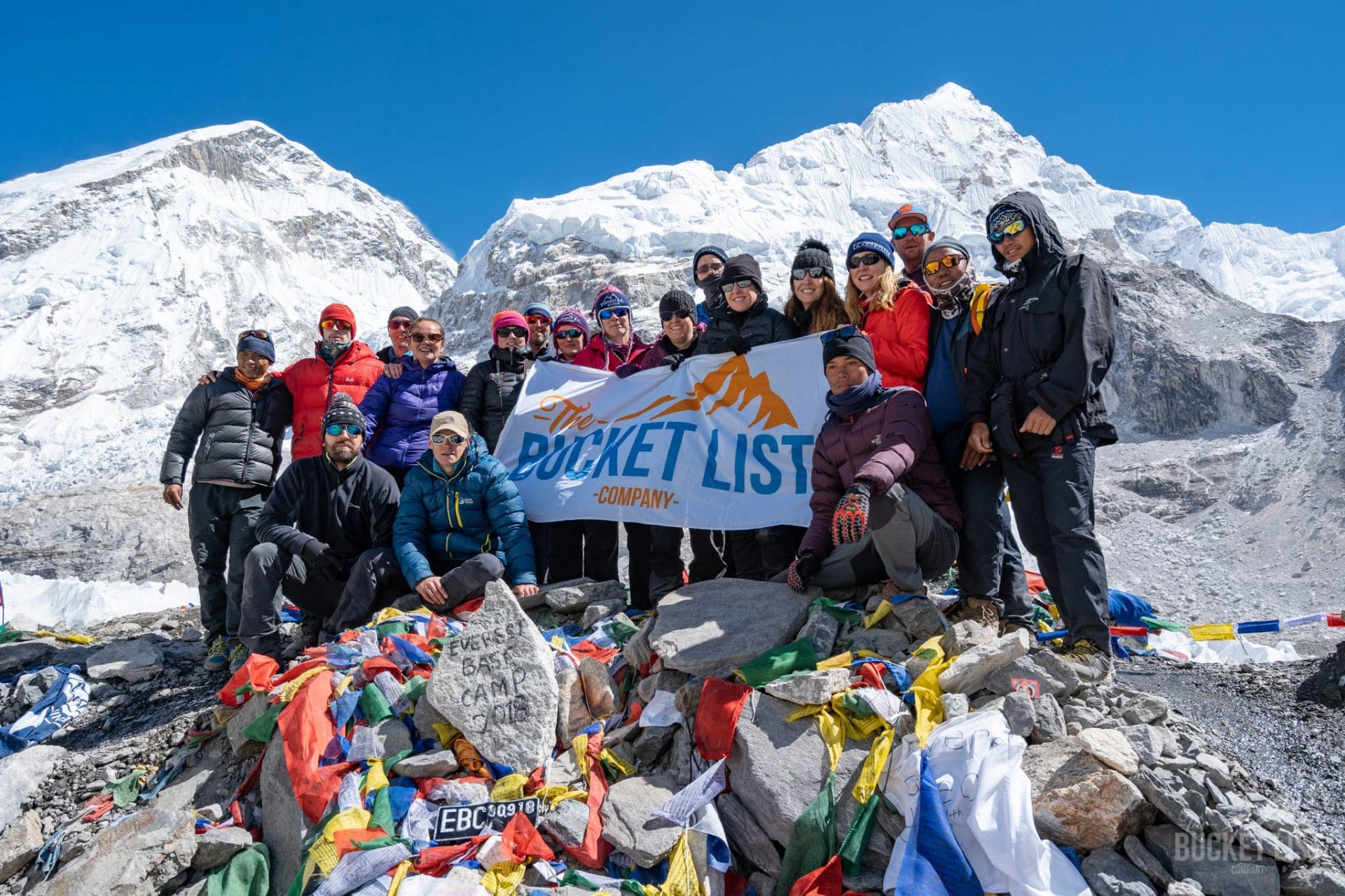 Picture of group at Everest Base camp
