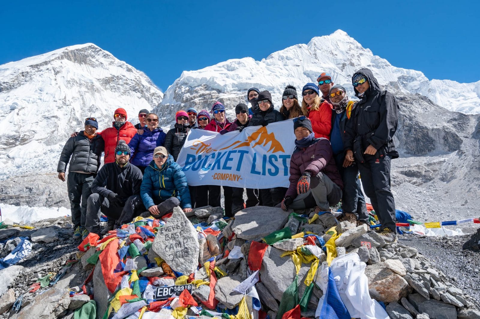 October 2018 group at Everest Base Camp