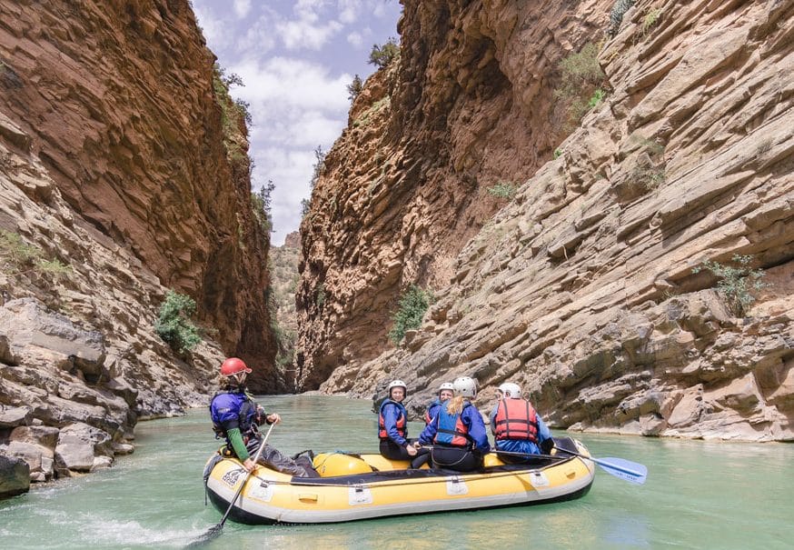 White water rafting in Morocco