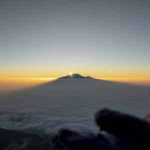 Kilimanjaro from Mt Meru