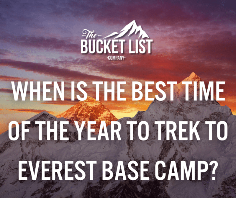 When is the best time of the year to trek to Everest Base Camp? - featured image
