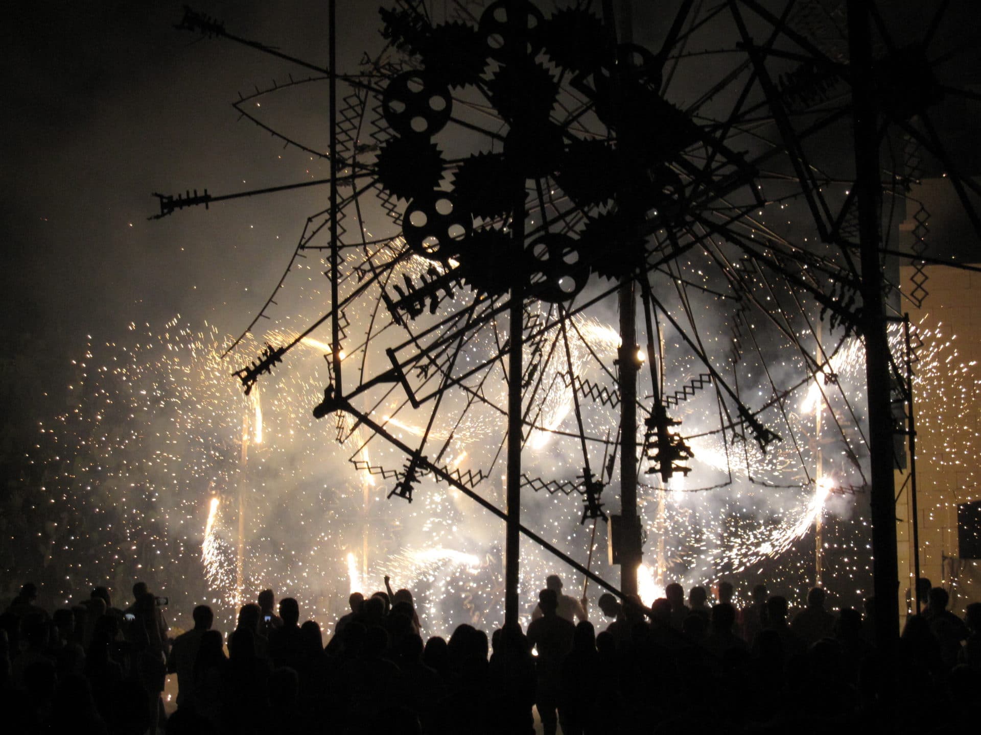 Fireworks for a festival in Gozo