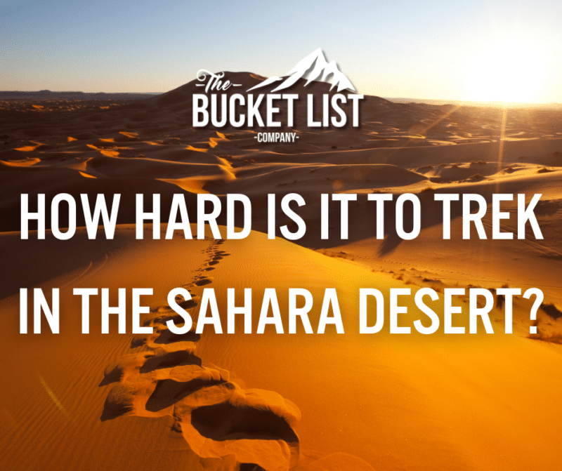 How Hard Is It To Trek In The Sahara Desert? - featured image