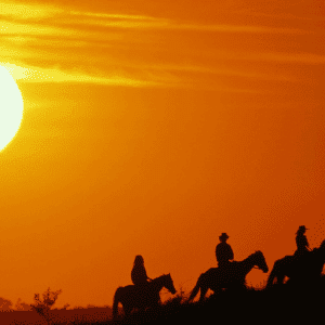 sunset horse riding Cappadocia