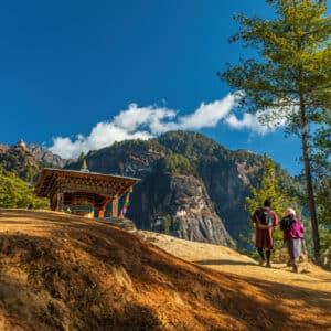 Hiking to the Tiger's Nest monastery