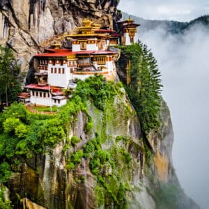 View on Tiger's nest monastery Bhutan
