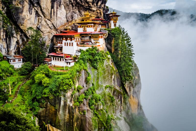 View on Tiger's nest monastery Bhutan