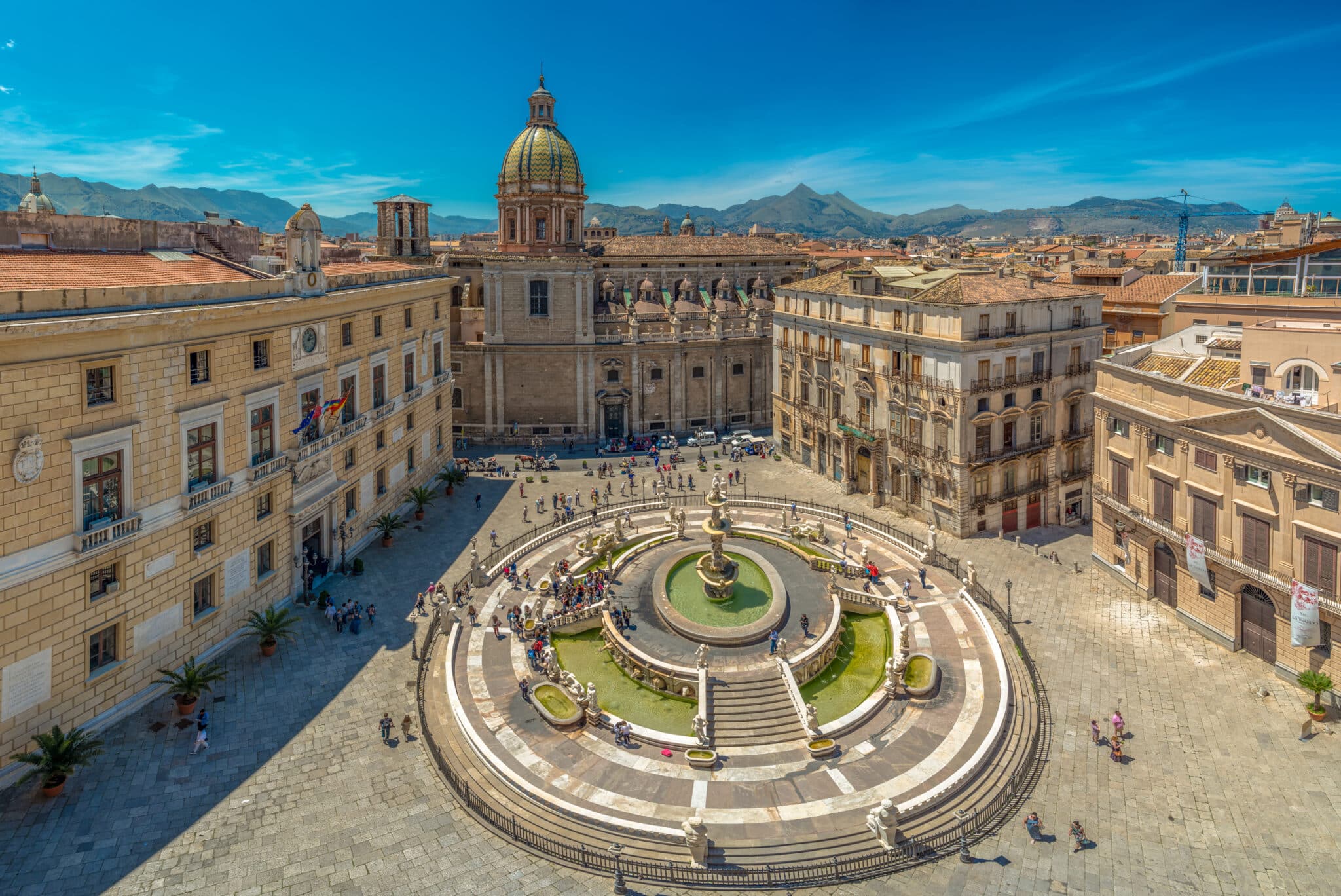 View of baroque Piazza Pretoria